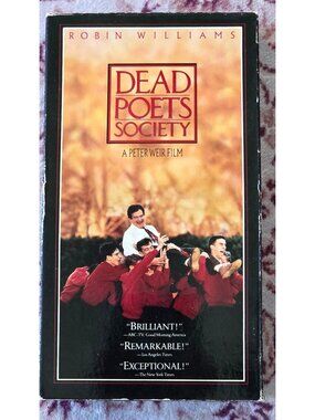 Dead Poets Society (VHS 1995) Robin Williams Robert Sean Leonard Dir. Peter Weir